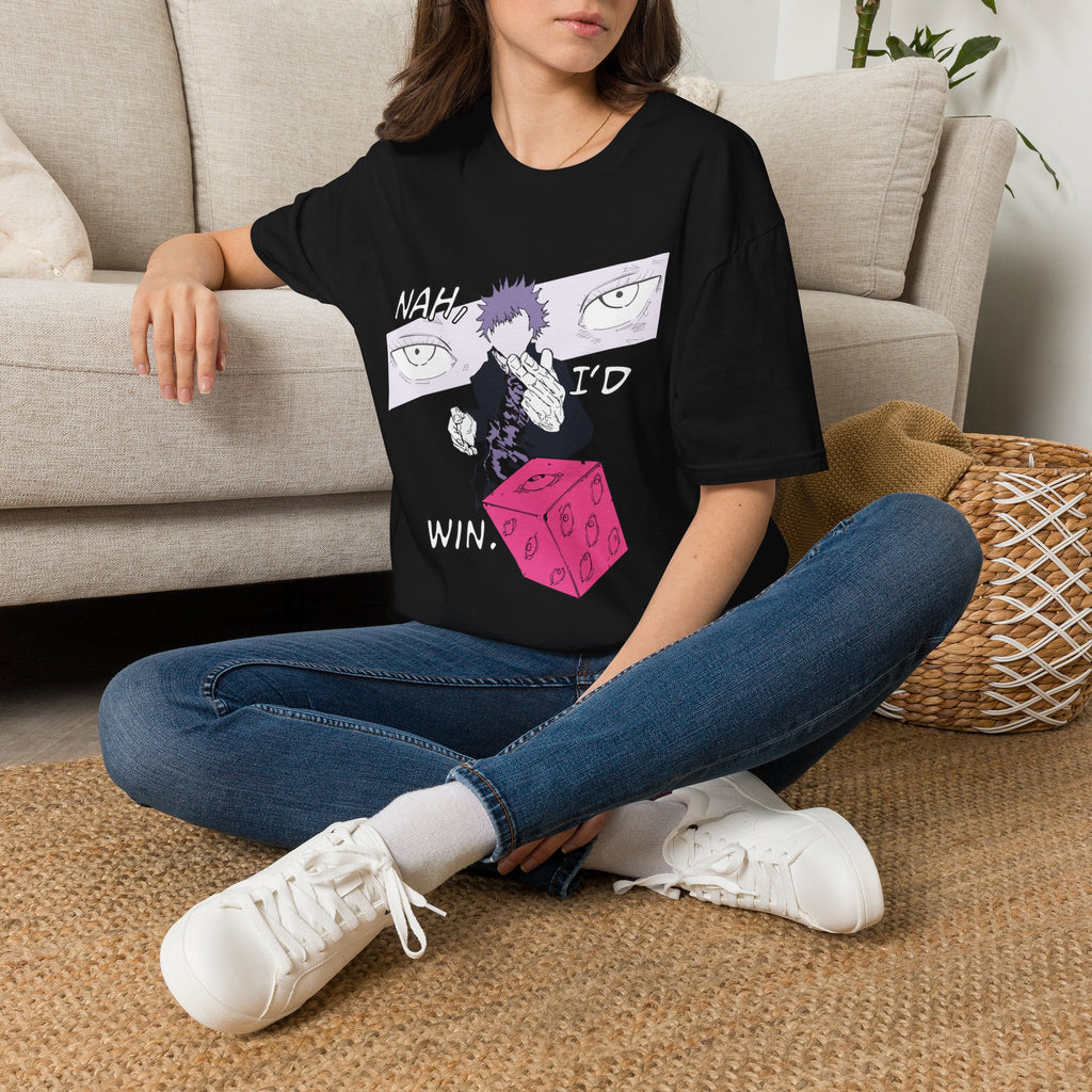 Jujutsu Kaisen 'Satoru Goju, "Nah, I'd Win"' Tee