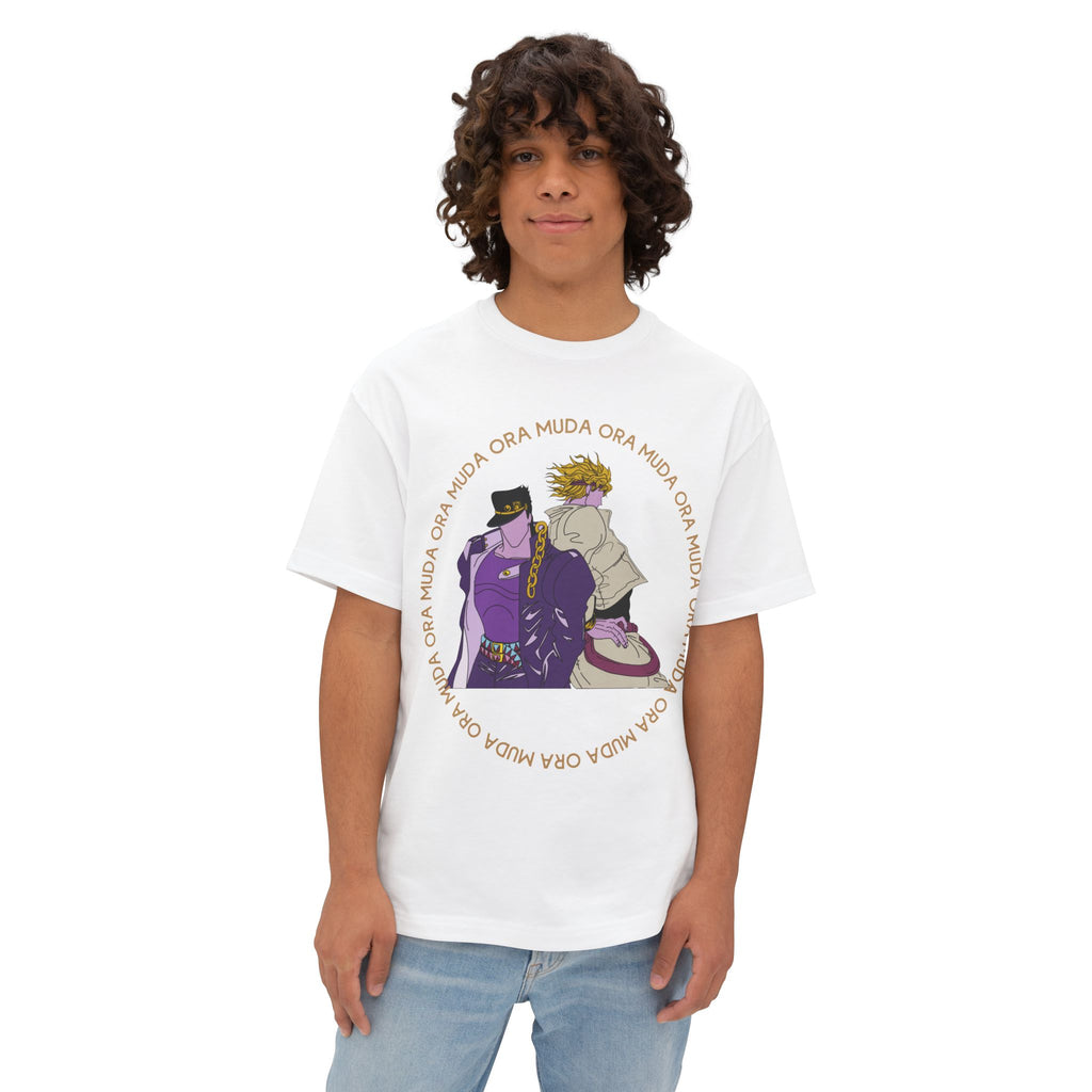 OVERSIZED Jotaro Kujo and Dio Brando Jojo's Bizarre Adventure Inpired Tee