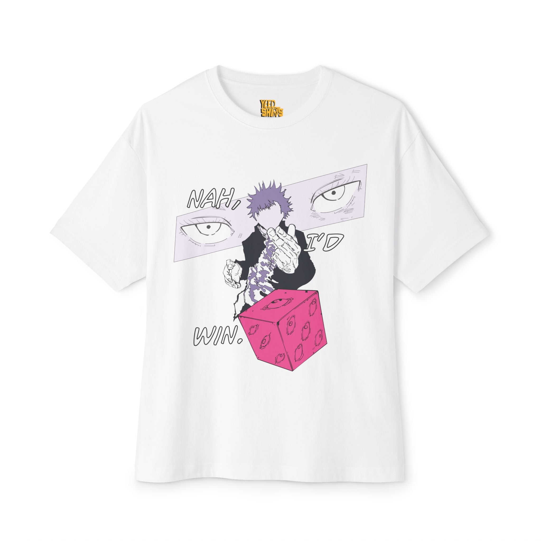 OVERSIZED Jujutsu Kaisen 'Satoru Goju, "Nah, I'd Win"' Tee