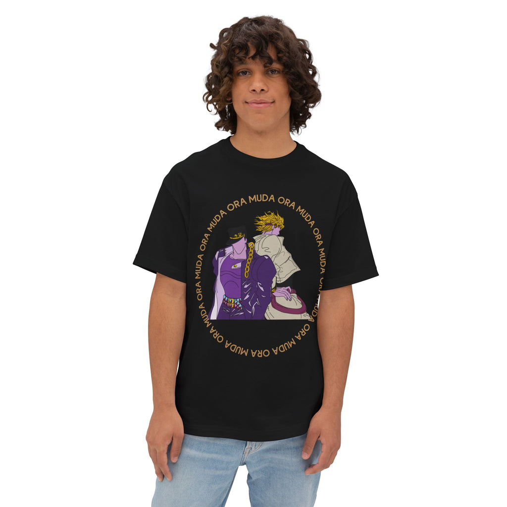 OVERSIZED Jotaro Kujo and Dio Brando Jojo's Bizarre Adventure Inpired Tee