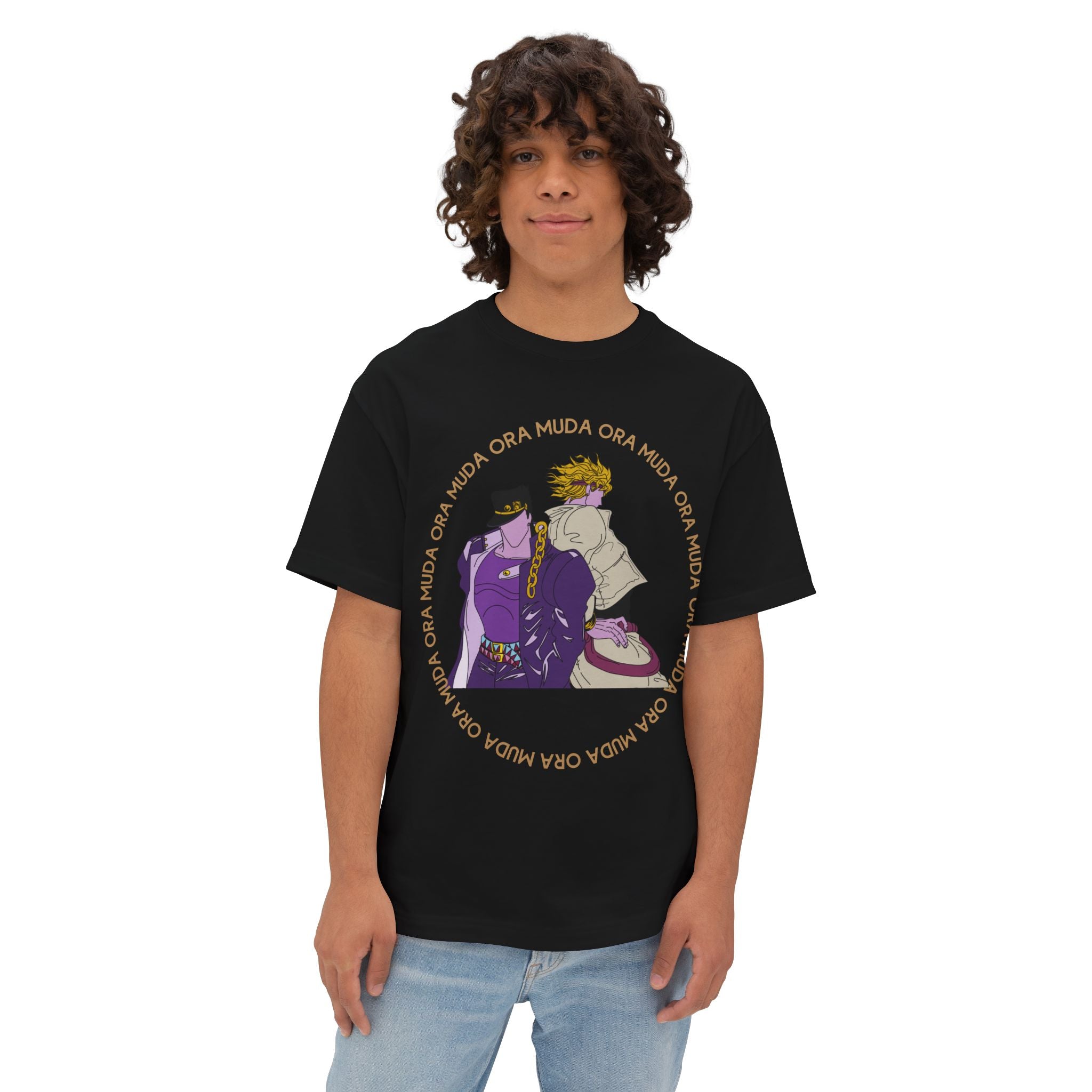OVERSIZED Jotaro Kujo and Dio Brando Jojo's Bizarre Adventure Inpired Tee