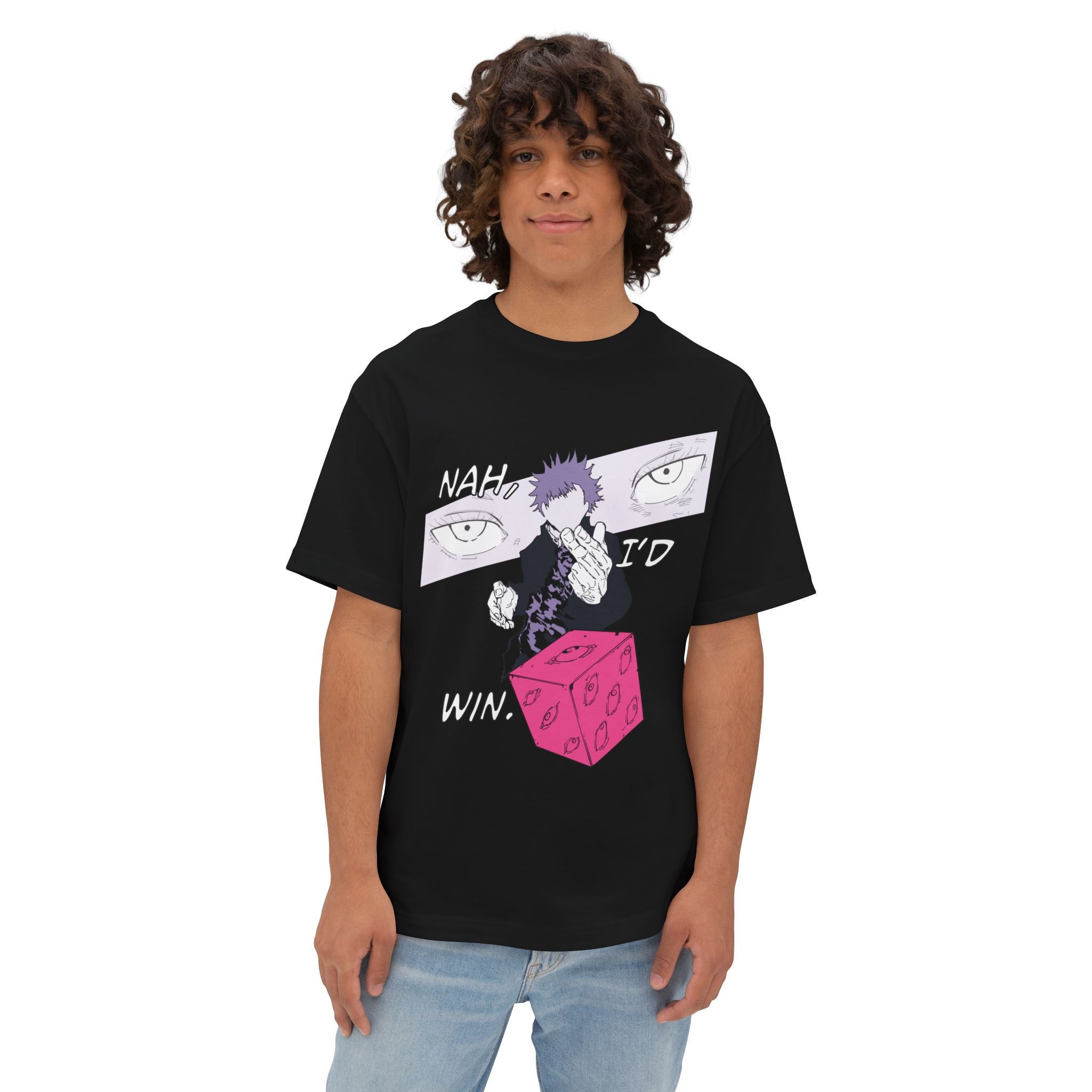 OVERSIZED Jujutsu Kaisen 'Satoru Goju, "Nah, I'd Win"' Tee