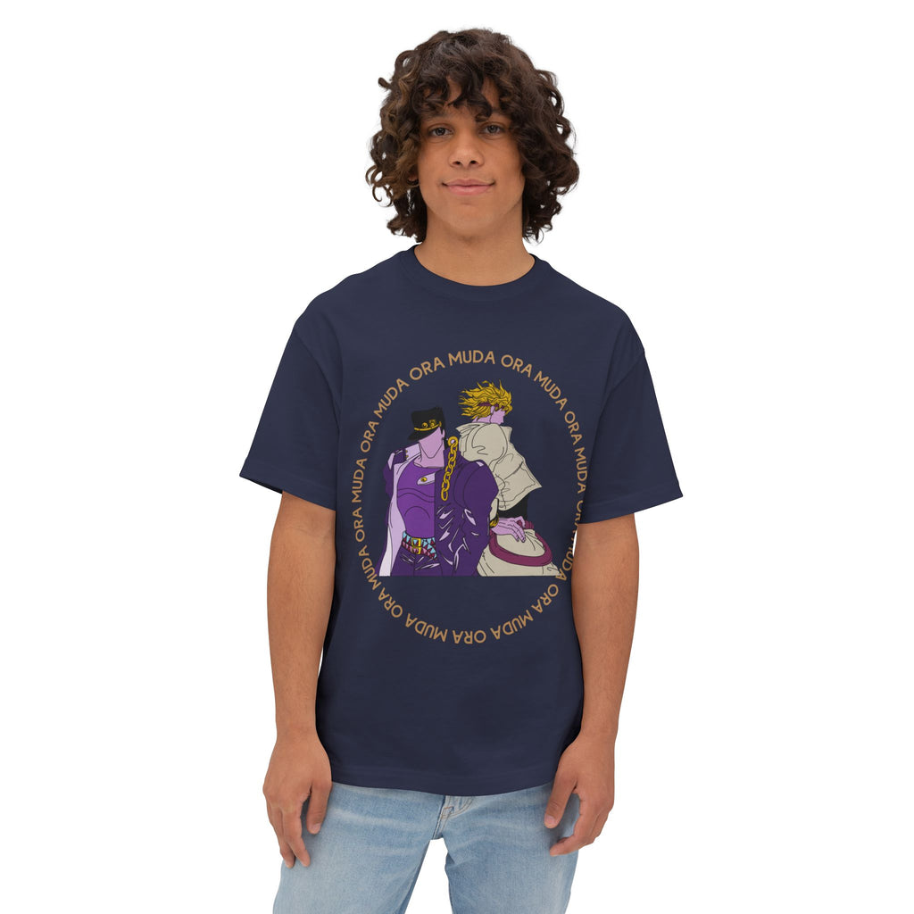 OVERSIZED Jotaro Kujo and Dio Brando Jojo's Bizarre Adventure Inpired Tee