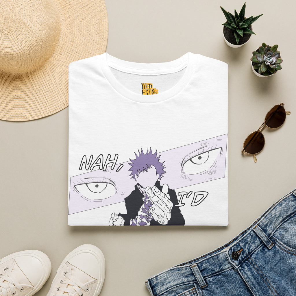 Jujutsu Kaisen 'Satoru Goju, "Nah, I'd Win"' Tee